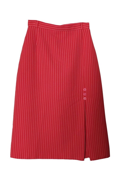 Straight striped skirt