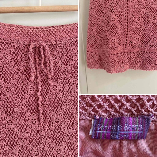 Crochet maxi skirt