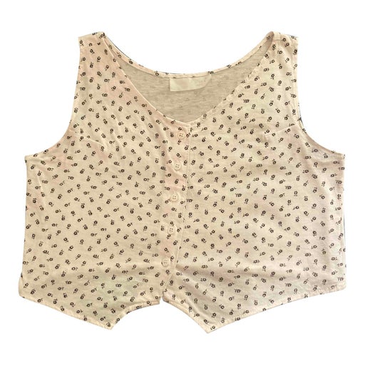 Crop top à fleurs