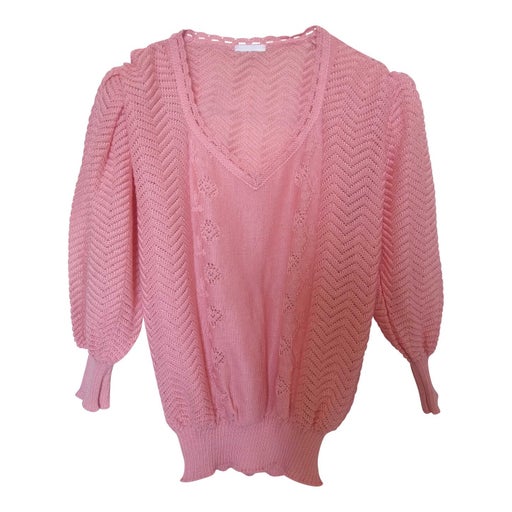 Pink knit sweater