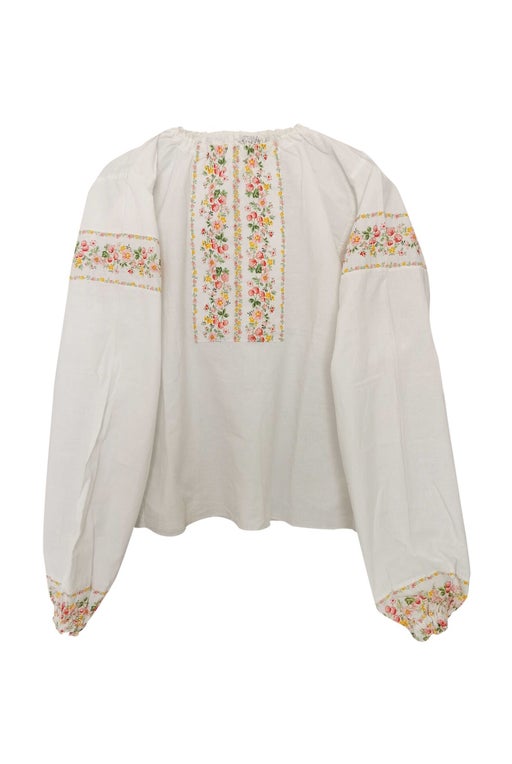 Embroidered cotton blouse