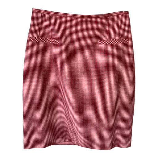 Short gingham skirt