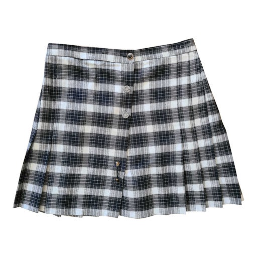Plaid pleated skirt