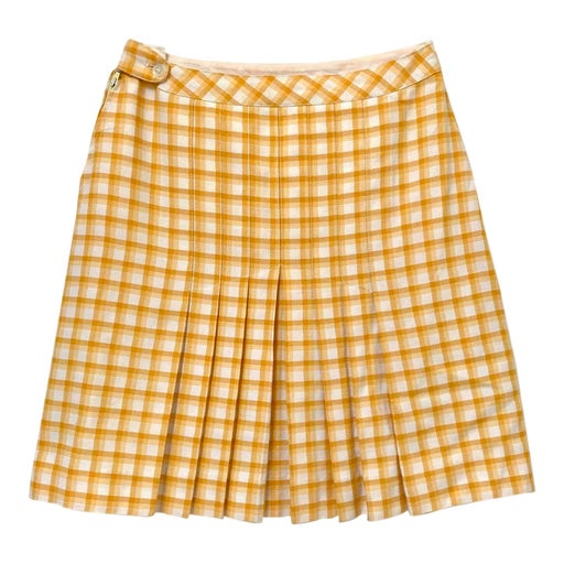 Plaid pleated skirt