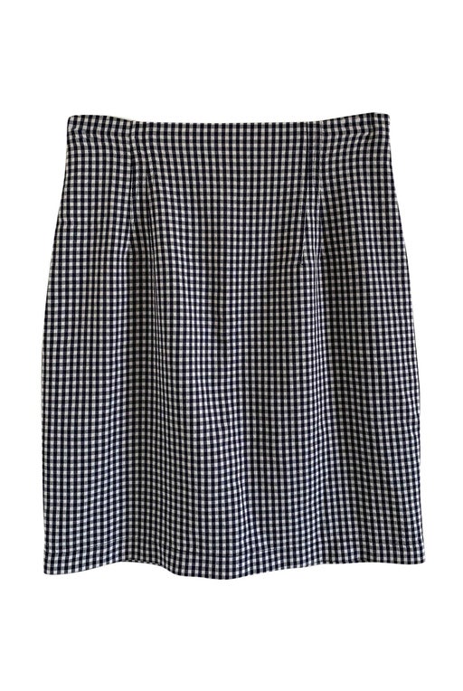 Short gingham skirt