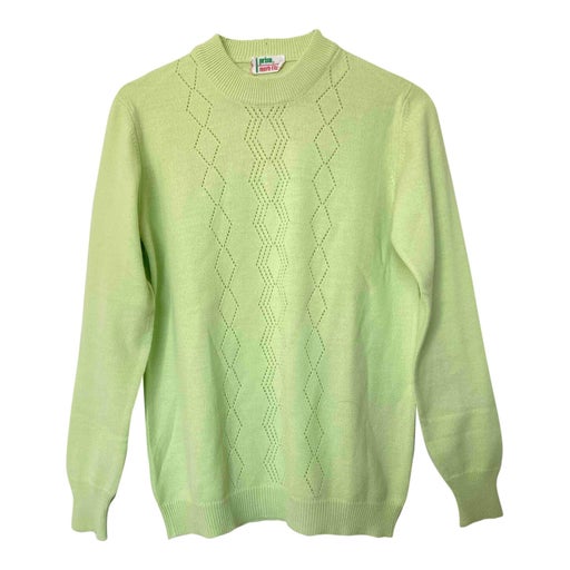 60's green sweater