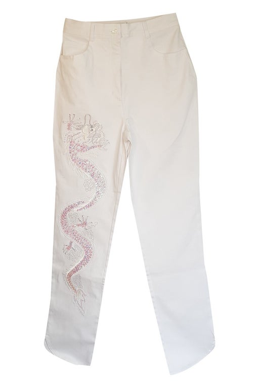 00's embroidered pants