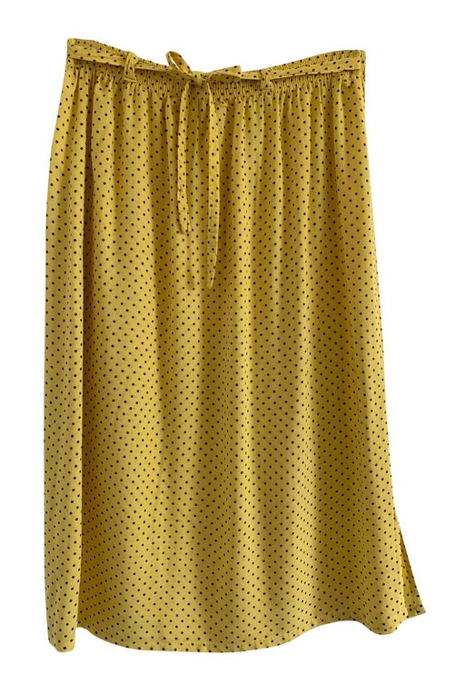 Polka dot midi skirt