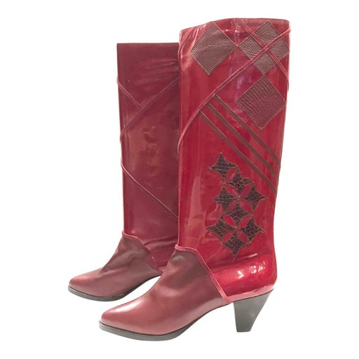 Bottes en cuir 80's