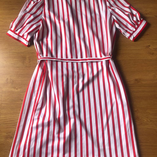 80's striped dress