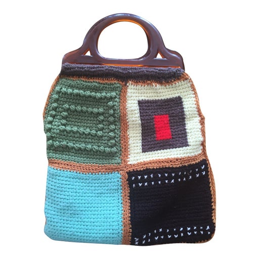 Crochet patchwork bag