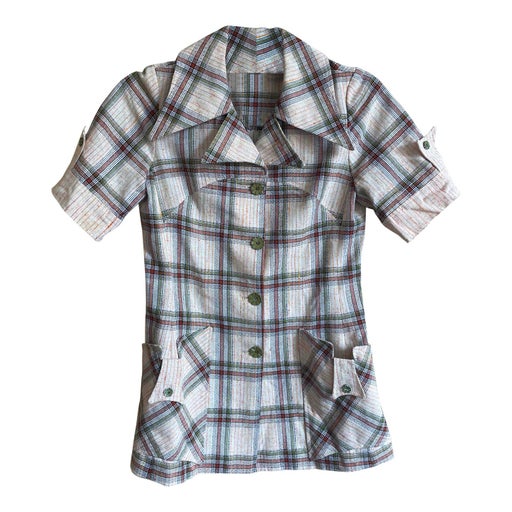 Checked safari jacket