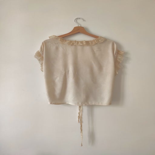 Crop top en dentelle 