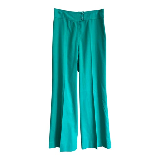 Flared cotton pants