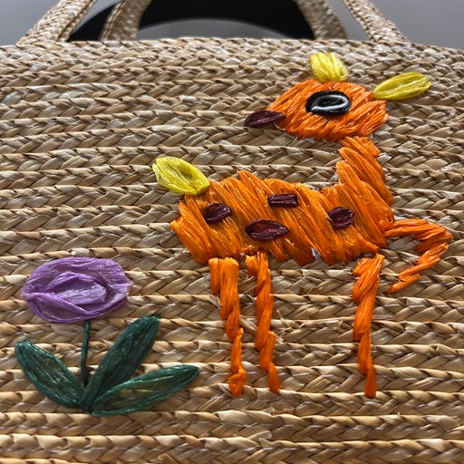 Mini panier brodé