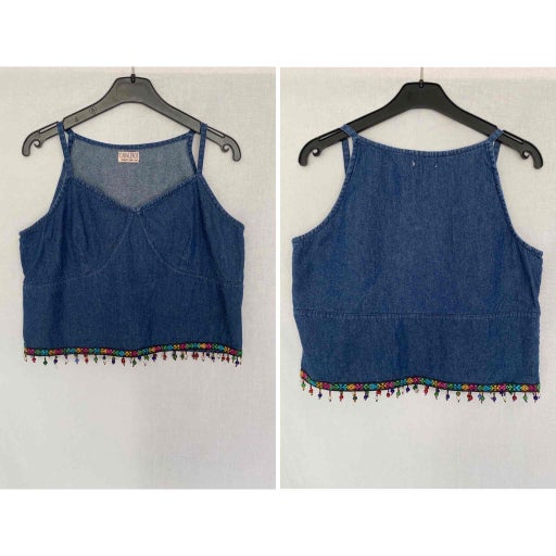 Crop top en jean 