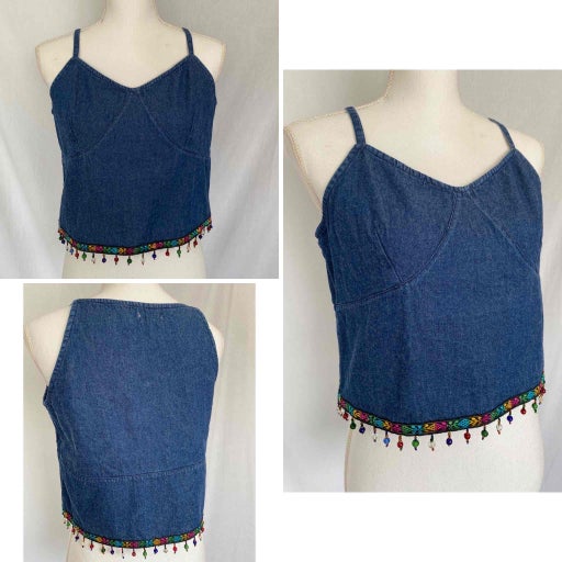 Crop top en jean 