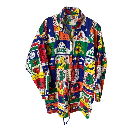 Multicolored raincoat