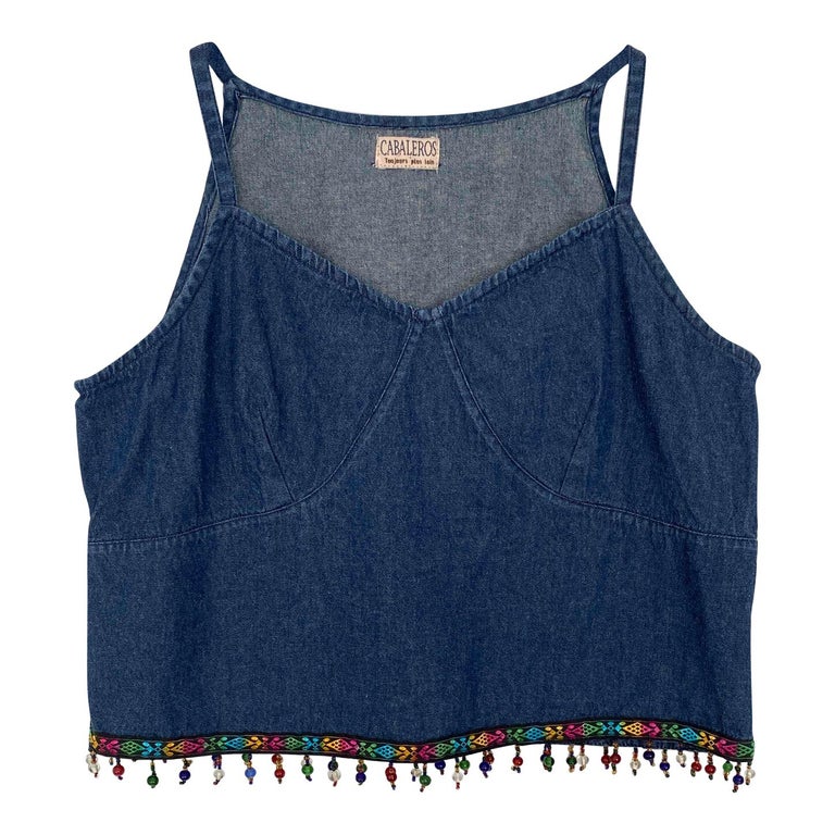 Crop top en jean 