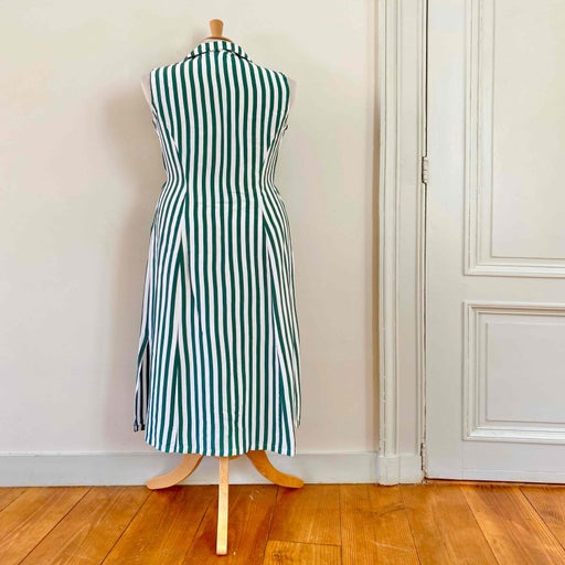 Robe longue à rayures