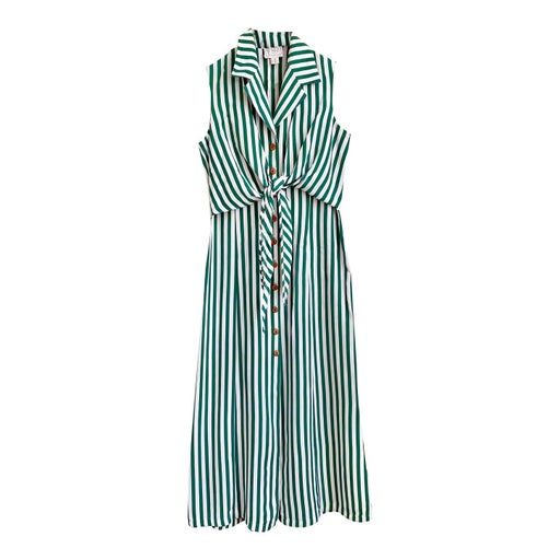 Robe longue à rayures