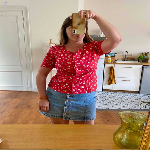 Blouse à fleurs