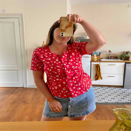 Blouse à fleurs