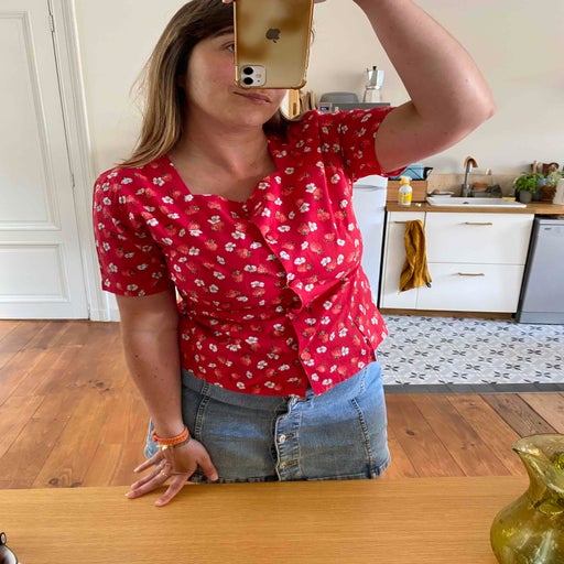 Blouse à fleurs