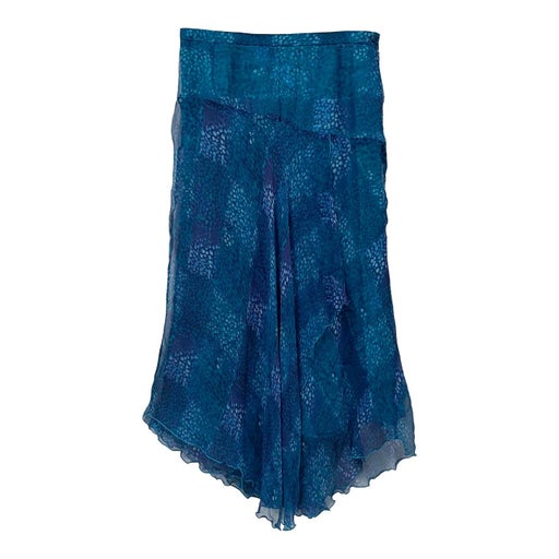 Asymmetrical silk skirt