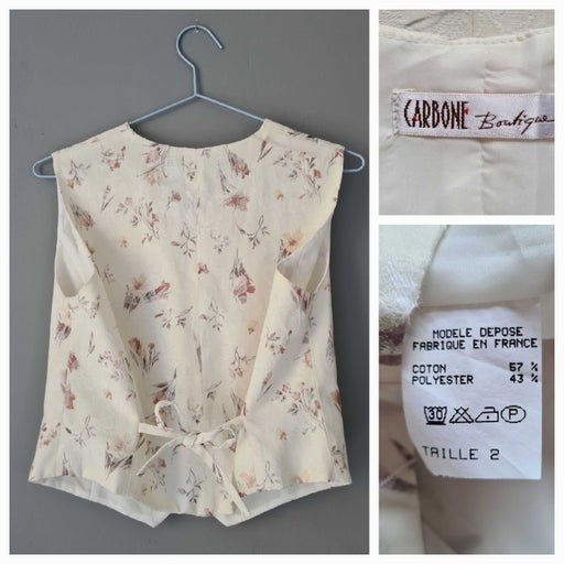 Gilet à fleurs