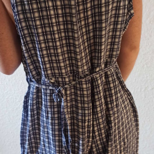 Checked playsuit