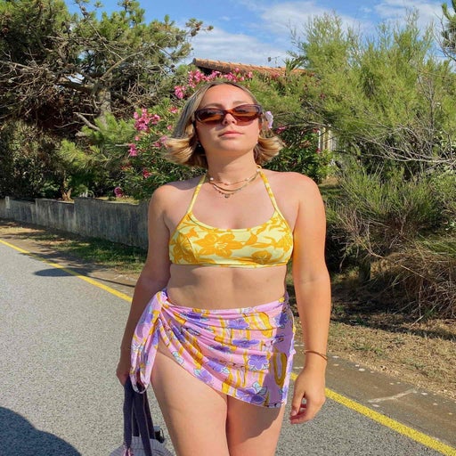 Maillot de bain à fleurs
