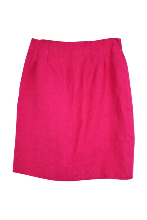 Pink linen skirt