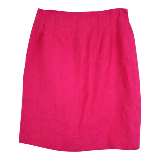 Pink linen skirt
