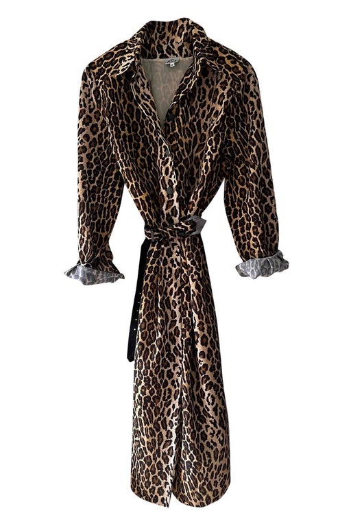 Leopard shirt dress