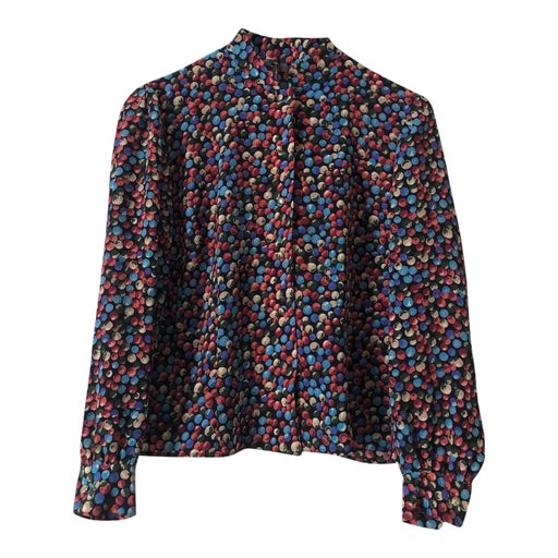 80's multicolored blouse