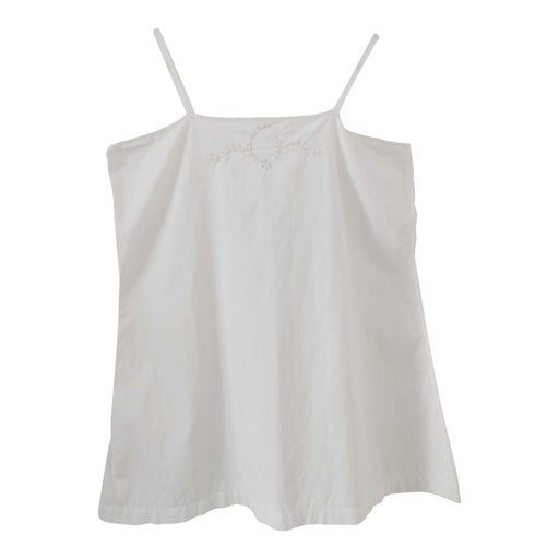 Embroidered cotton camisole