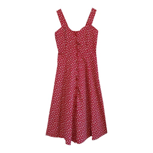 Robe boutonnée à fleurs