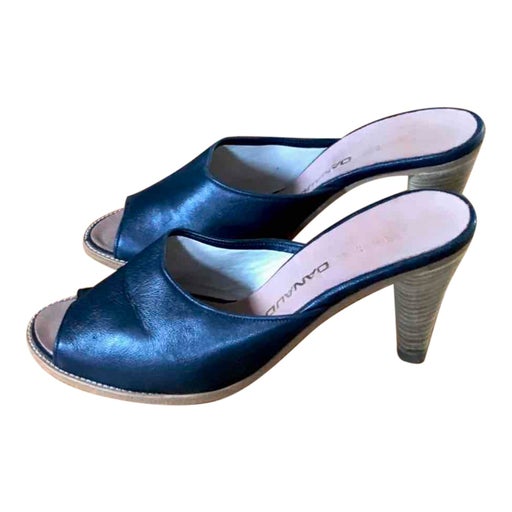 Mules en cuir