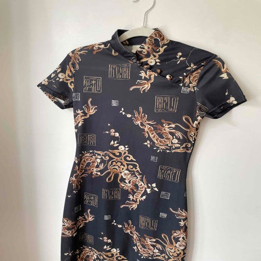 Robe longue asiatique