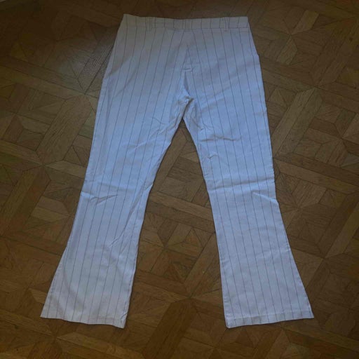 Pantalon flare à rayures