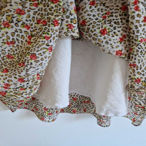 Robe léopard à fleurs