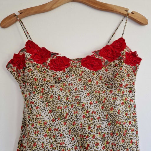 Robe léopard à fleurs
