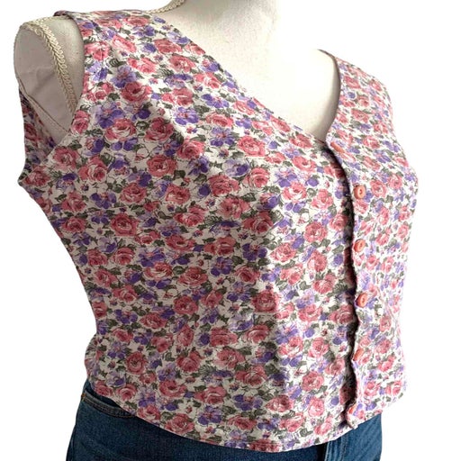 Top à fleurs