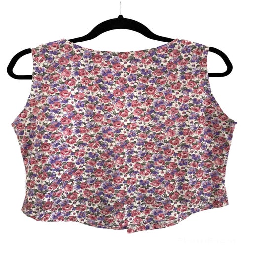 Top à fleurs