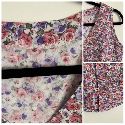 Top à fleurs