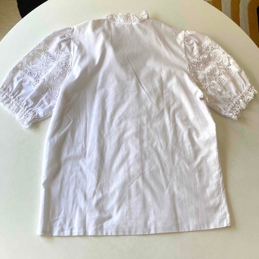 Blouse brodée en coton
