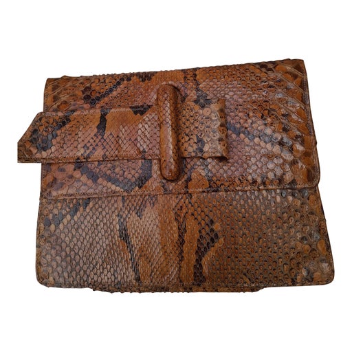 Exotic leather pouch