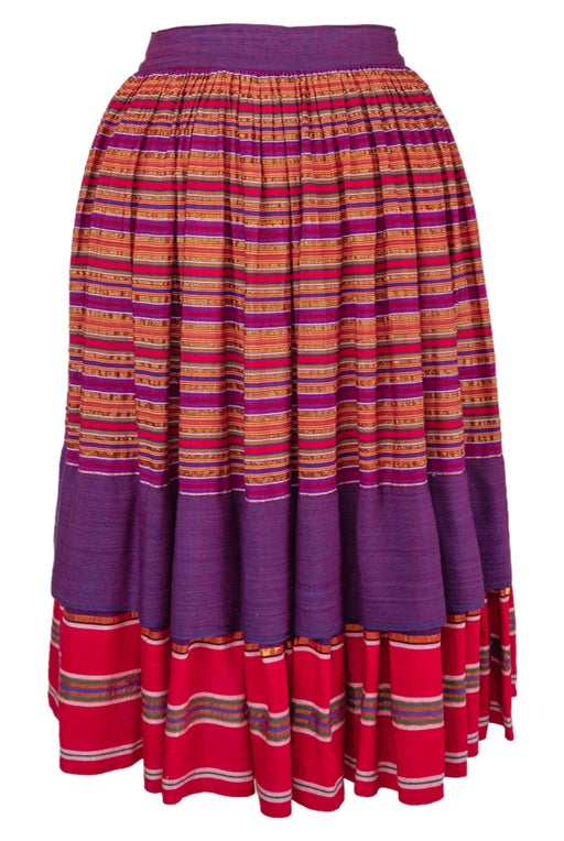 80's striped skirt