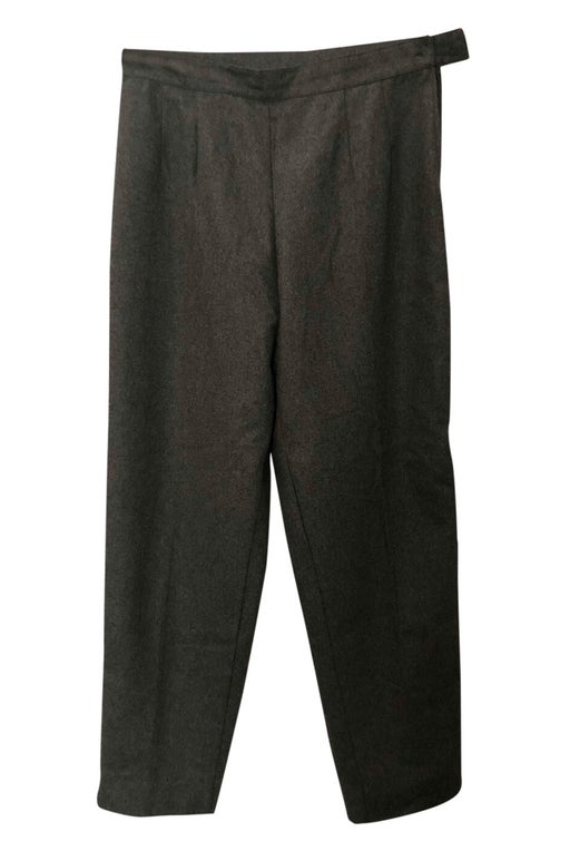 Wool pleated trousers